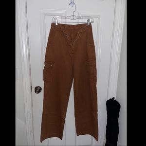 Brown Cargo Pants. Size Large but fit more like a medium.